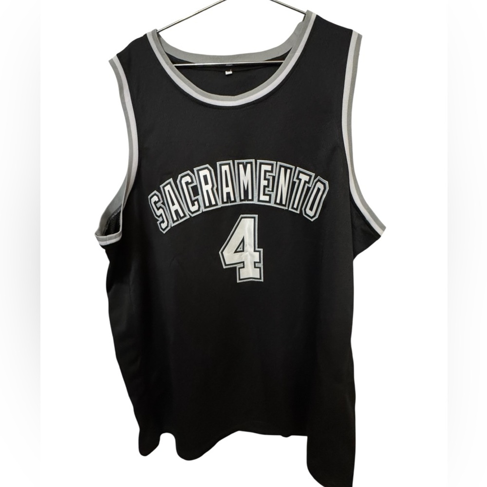 Sacramento Kings Chris Webber NBA #4 Basketball Jersey Men’s 4XL DTF 3XL 2XL